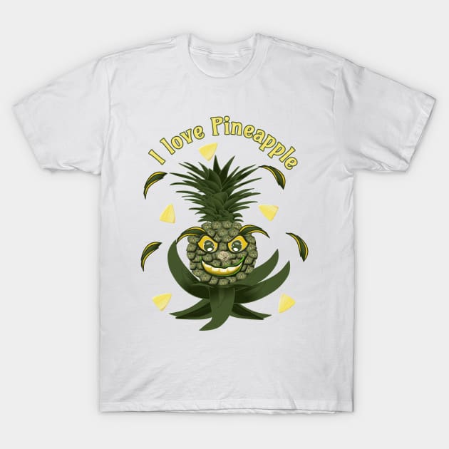 Funny Pinapple T-Shirt by Djdesign2022